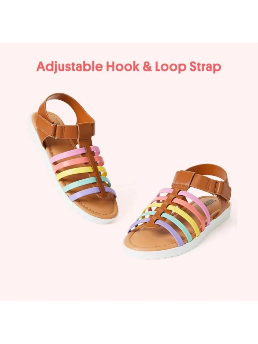 Stylish Girls' Gladiator Strappy Sandals - Perfect for Summer & Playtime!